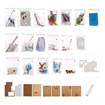 IiE SKABE 3D-Doll ' s House Træ-DIY Miniatura Dukke Huse, Møbler Kit DIY Puslespil Samle Dukkehus Legetøj Fødselsdag Gaver