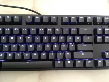 IKBC F87 TKL mekanisk tastatur tenkeyless PBT-cap blå led cherry mx skifte brun blå Hvid led-baggrundsbelyst gaming tastatur