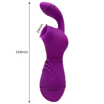 IKOKY Clit Sucker Vibrator Blowjobs Tungen Vibrerende Brystvorte Suger Sex Legetøj til Kvinder, Sex Mundtlig Slikning Klitoris Stimulator Ny