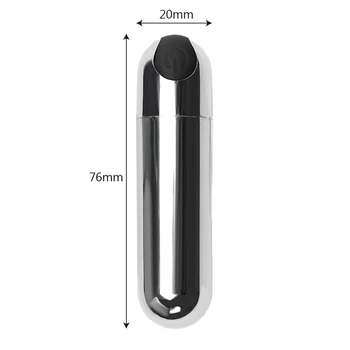 IKOKY USB-Genopladelige Mini Bullet Vibrator Stærk Vibration Sex Legetøj til Kvinder Vandtæt 10 Hastighed, G-spot Massager Sex Produkter