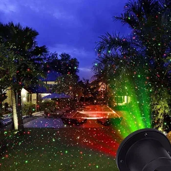 IKVVT Vandtæt Udendørs Flytte Projektor Laser LED Have Jule-Lys-Lys Fase