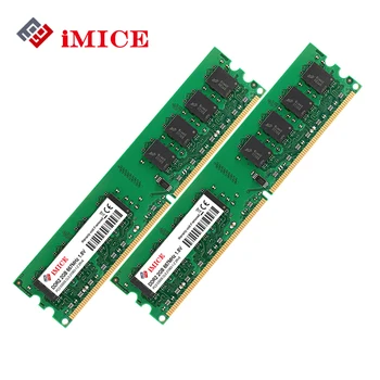 IMICE Desktop PC Ram DDR2 4GB(2GBx2pcs) RAM 667MHz PC2-6400S 240-Pin-1.8 V DIMM-enhed Til en Kompatibel Computer Hukommelse Garanti
