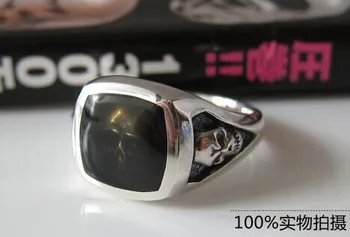 Importeret Japansk bølge sølv 925 sterling sølv Thailand ms mandlige skull ring punk stil
