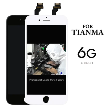 INGEN døde pixel10 pc ' er til Tianma Til iphone 6 display lcd-Digitizer med Touch Glas Montering Udskiftning sort+kamera holder