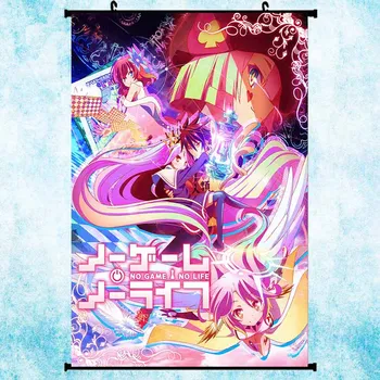 INGEN SPIL, INGEN LIV Hot Anime Art Silk Plakat på Væggen, skal du Rulle 11.5x18 22.5x34inch Væg Billeder Dekoration-1