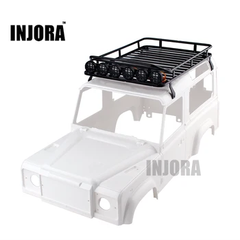 INJORA Tag Bagagebærer bagagebærer Kontrollerbar Lys Bar til 1/10 RC Crawler RC4WD D90 Land Rover Axial SCX10 Jeep SCX10 II 90046