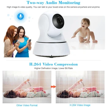 INQMEGA 720P Sikkerhed baby overvåge IP-Kamera WiFi Sikkerhed i Hjemmet CCTV Kamera med Night Vision To-Vejs Audio P2P Remote Se