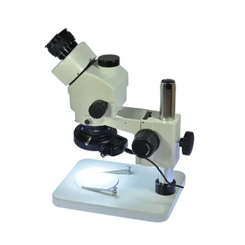 Inspektion 7X Zoom-45X Trinokulartubus Stereo-Mikroskop Trinokulartubus Visuelle + 56 LED-Lys + WF10X20 Okular + C Adapter til LAB PCB