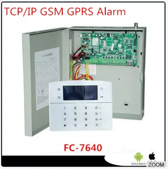 Internet via kabel Alarm FC-7640 Industrielle Alarm system TCP/IP-GSM GPRS Alarm System For hjem /kontor/lager/skole/bus sikkerhed
