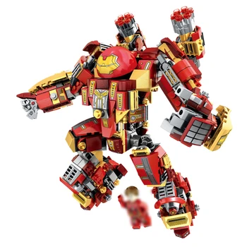 Iron Man Kompatibel Legoed avengers Armor warrior soldat tal byggesten oplyse mursten legetøj for børn, venner
