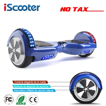 IScooter 6,5 tommer 2 Hjul Smart El Hoverboards med Bluetooth Højttaler LED Lys Taske Self Balance-Scooter UL2272