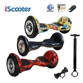 IScooter hoverboard 10 tommer Bluetooth-2 Hjul Selvstændig balancering af El-Scooter to Smart Hjul med Fjernbetjeningen Og LED Skateboard