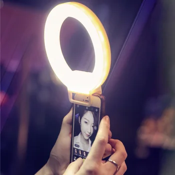 ISF Charme Øjne Smartphone LED-Ring Selfie Lys Nat-Mørke Selfie Styrke Fotografering til iPhone 5 6 7 Plus Samsung Mobil