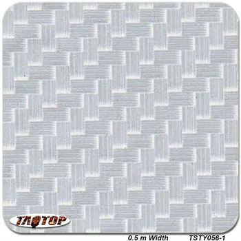 ITAATOP TSTY056-1 Sølv Gennemsigtig Carbon Fiber Design Mønster 0,5 m *2m Hydrografiske Film PVA Vand Overførsel Printing Film
