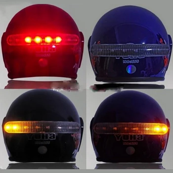 ITimo 2,4 G Wireless Universal Bremse-og blinklys Lys 8 LED Hjelm Lampe Motorcykel Tilbehør Advarsel Lys
