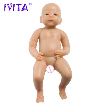 IVITA 21inch 4.9 kg Pige, Høj Kvalitet Silikone, som er Genfødt Stardolls Baby Født på hele Kroppen i Live, Badekar Dukke XMAS Gave, Legetøj Baby Doll Genfødt