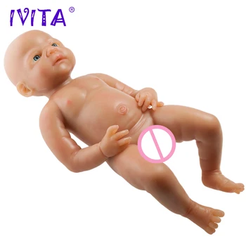 IVITA 22inch/5kg Dreng Øjne Åbnet, Høj Kvalitet Silikone, som er Genfødt Stardolls Baby Født Full Body i Live Med Tøj, Dukke Født Baby Legetøj