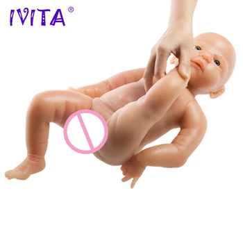 IVITA 22inch/5kg Dreng Øjne Åbnet, Høj Kvalitet Silikone, som er Genfødt Stardolls Baby Født Full Body i Live Med Tøj, Dukke Født Baby Legetøj