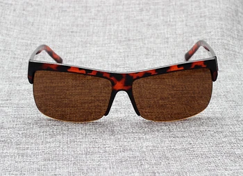 JackJad 2018 Mode Retro Half Square Frame Style Leopard Solbriller Til Unisex-Vintage Klassisk Nye Solbriller Oculos De Sol 8900