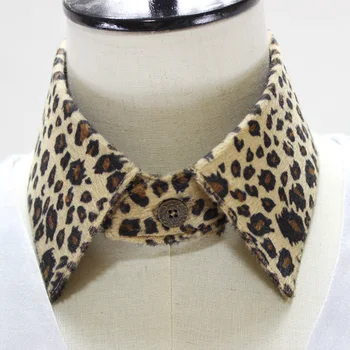 Jaderic engros mode Leopard Falsk krave/slips/uafgjort/ halskæde smykker Skjorte Krave Falske Krave