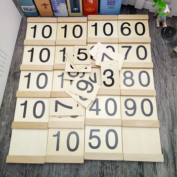 JaheerToy Aritmetiske Digital Kognition Matematik Legetøj til Børn Montessori Pædagogisk Legetøj Træ Bord Figur