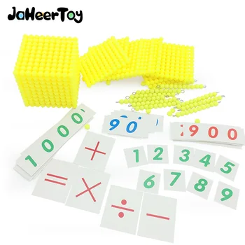 JaheerToy Montessori Tidlige Barndom Pædagogisk Legetøj Decimal Bank-Spil, Math Baby Legetøj Matematik 6-7-8-9 År Børn