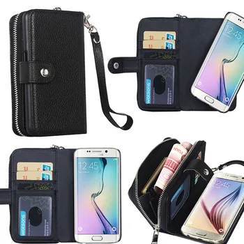 JAMULAR Læder Håndtaske Tegnebog, Mobiltelefon etui Til Samsung Galaxy S8 Plus S7 S6 Kant Bemærk 4 5 etuier til Samsung A5 A3 A7 2017 Dække