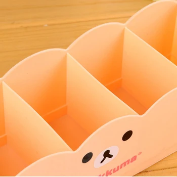 Japan Style Tegnefilm Bære 5 Net Sok Undertøj, Der Er Klassificeret Plast Opbevaringskasser Skuffe Organizer Kosmetiske Desktop Efterbehandling Box