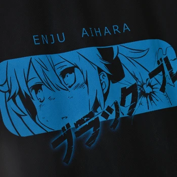 Japansk Animationsfilm Sort Kugle Aihara Enju T-shirt i Polyester T-Shirt Sommer Aktiv Otaku Mænd, Kvinder Tøj