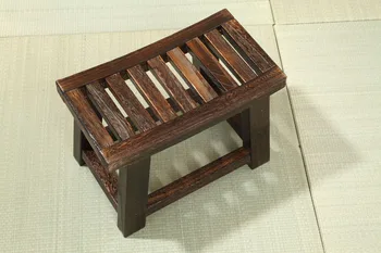 Japansk Antik Træ-Taburet Bænk Paulownia Træ Asian Traditionelle Møbler, Stue Bærbare Lille Træ Lav Skammel Design