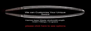 Japansk samurai-katana-wakizashi tanto nodachi sværd sværd Tilpasset link