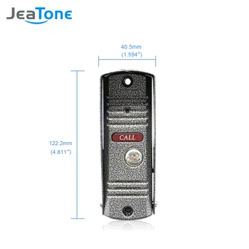 JeaTone 4 Kablede Video Dør Telefon Intercom Dørklokken Hjem Sikkerhed System Døren Højttaler Kalde Panel+7 tommer Skærm +1200TVL Kamera