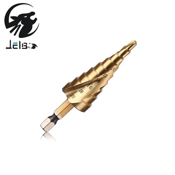 Jelbo 3stk 4-12/20/32mm Kegle Bor Trin Bor High Speed Stål trinbor for Metal Træbearbejdning Titanium Trin Bit-Værktøjer