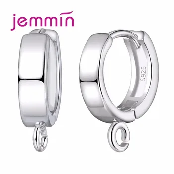 Jemmin Runde Cirkel Øreringe af 925 Sterling Sølv Smykker Komponent for Kvinder DIY-Øreringe 2017 Nye Smykker Resultater