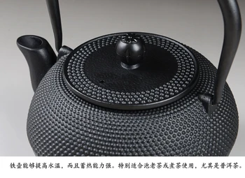Jern, kobber, støbejern puljen dække sorte pletter i Japan Ingen belægning af jern af gammelt jern kogende vand Strygejern tekande 1200 ml
