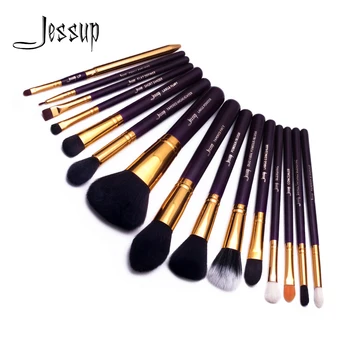Jessup børster til makeup 15pcs Makeup Pensler Sæt Powder Foundation Eyeshadow Concealer Eyeliner, Lip Brush Tool T095