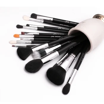 Jessup Pro 15pcs Makeup Pensler Sæt Sort/Sølv Kosmetiske Gøre op Powder Foundation Eyeshadow Eyeliner, Lip Brush Tool skønhed