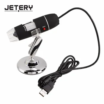 Jetery 2MP 1000X 8LED USB-Bærbare Digitale Mikroskop Video Kamera Forstørrelsesglas +Stand