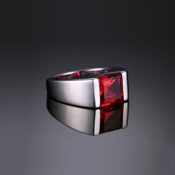 JewelryPalace Klassikere 3.4 ct Pigeon Blood Rubin Ring For Mænd Massiv 925 Sterling Sølv Mode Charme Vintage Smykker Tilbehør