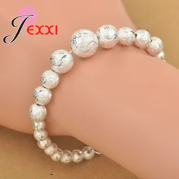 JEXXI Magic Kinesiske Heldig Perle Armbånd, 925 Sterling Sølv Kugle Elegante Kvinde Armbånd Med God Kvalitet Hummer Charme Smykker