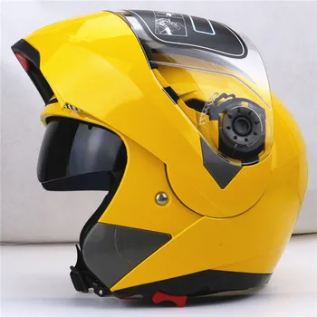 JIEKAI 105 flip op motorcykel hjelm dobbelt visir system hver rytter billig cykel hjelm M L XL XXL til rådighed