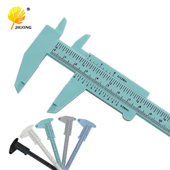 JIGONG Plast Vernier Caliper Måle Mikrometer 0-150 MM Mini Lineal Præcis Måling Værktøjer Standard Vernier Caliper