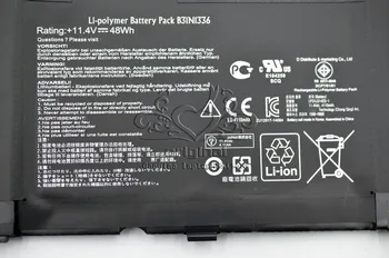 JIGU Oprindelige laptop Batteri B31N1336 Til for ASUS VivoBook S551 S55IL S551LN-1A 11.4 V 48wh passer B31N1336 BATTERIER