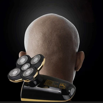 JINDING Elektrisk Shaver til Mænd Hoved polske Hår Trimmer USB-Genopladelige Razor 5 blade Barbermaskiner Vaskbar 3D Flydende Intimbarbering Maskine