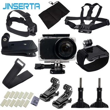 JINSERTA 10 i 1 Action Kamera Tilbehør Sæt Til Mijia 45m Vandtæt Sag Kamera Mount Selfie Stick til xiaomi Mijia Mini-Cam