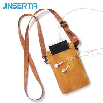 JINSERTA Universal Læder Mobiltelefon Taske Skulder Lomme, Pung Etui Tilfælde halsrem Til Samsung Galaxy Note 8 6.3