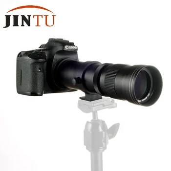 JINTU 420-1600mm F/8.3-16 Tele-Zoom 2X Telecomdanner LINSE til Canon EOS EF 80D 70D 60D 60Da 50D, 5D 7D 6D 5Ds T6s T6i T6
