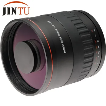 JINTU 900 mm f/8.0 Spejl Telefoto Manuel Fokusering Kameraets Linse +T2 Adapter Til NIKON D5100 D3100 D70 D80, D90 D700 D3200 D5200 D5000