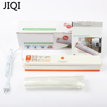 JIQI Fuld-automatisk Mad Vakuum Sealer pakkemaskine Husstand Film Sealer EU ' OS Stik 15pcs Vakuum Poser Leveret 220V 110V
