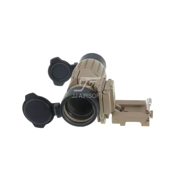 JJ Airsoft 4X FXD Lup med Justerbar QD Mount (Tan)